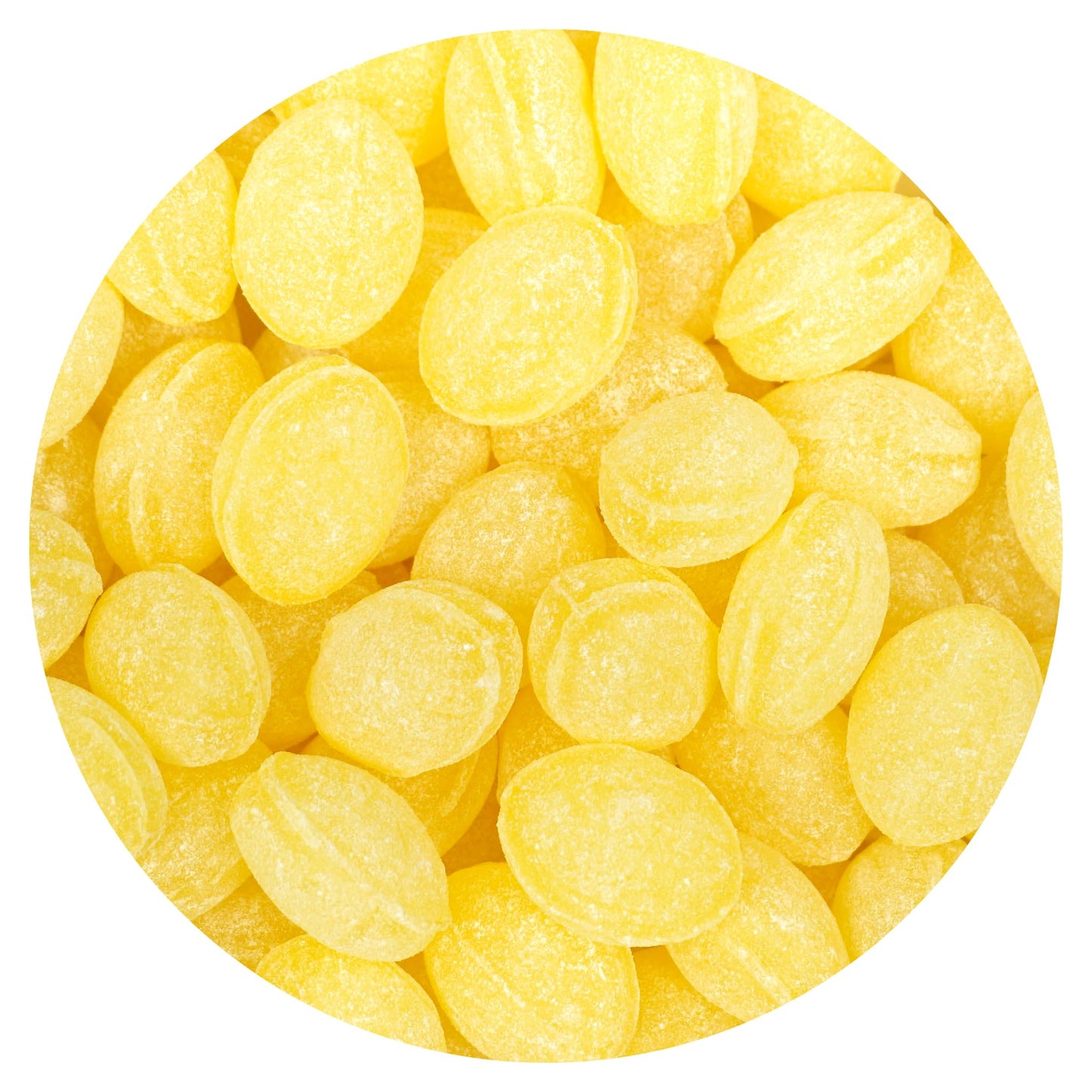 The Hampton Popcorn Company Claeys Sanded Lemon Drops Hard Sour Candy 5 Pound Bulk Bag