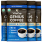 VitaCup Organic Ground Keto Coffee with MCT Oil, Turmeric & B Vitamins, Medium Dark Roast, 10 oz, Pack of 4