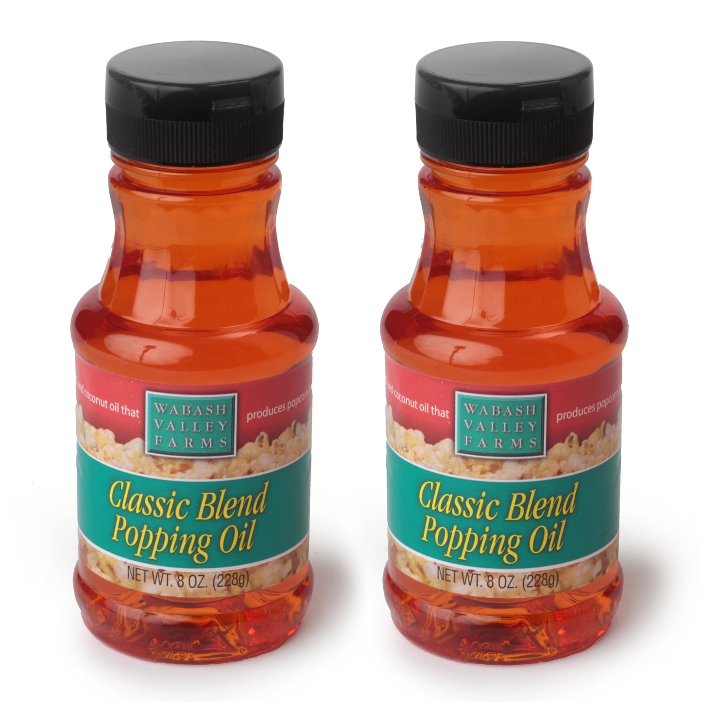 Wabash Valley Farms Popcorn Oil - Classic Blend Coconut & Corn Oil, Butter Flavored, 8 oz - 2 Pack