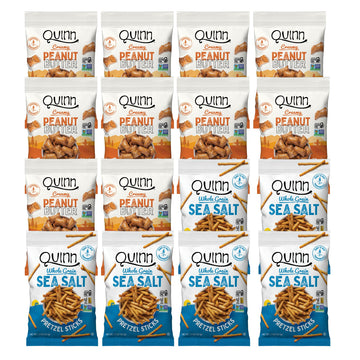 Quinn Pretzel Nuggets Single Serve Variety Pack - Made With Real Ingredients, Whole Grain Sorghum, Vegan, Gluten Free, Dairy Fre