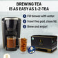 Organic Tea Pods With Moringa, Peppermint, Holy Basil & Turmeric - Naturally Decaf Tea - Mental Focus By Teavity (36 Tea Pods)