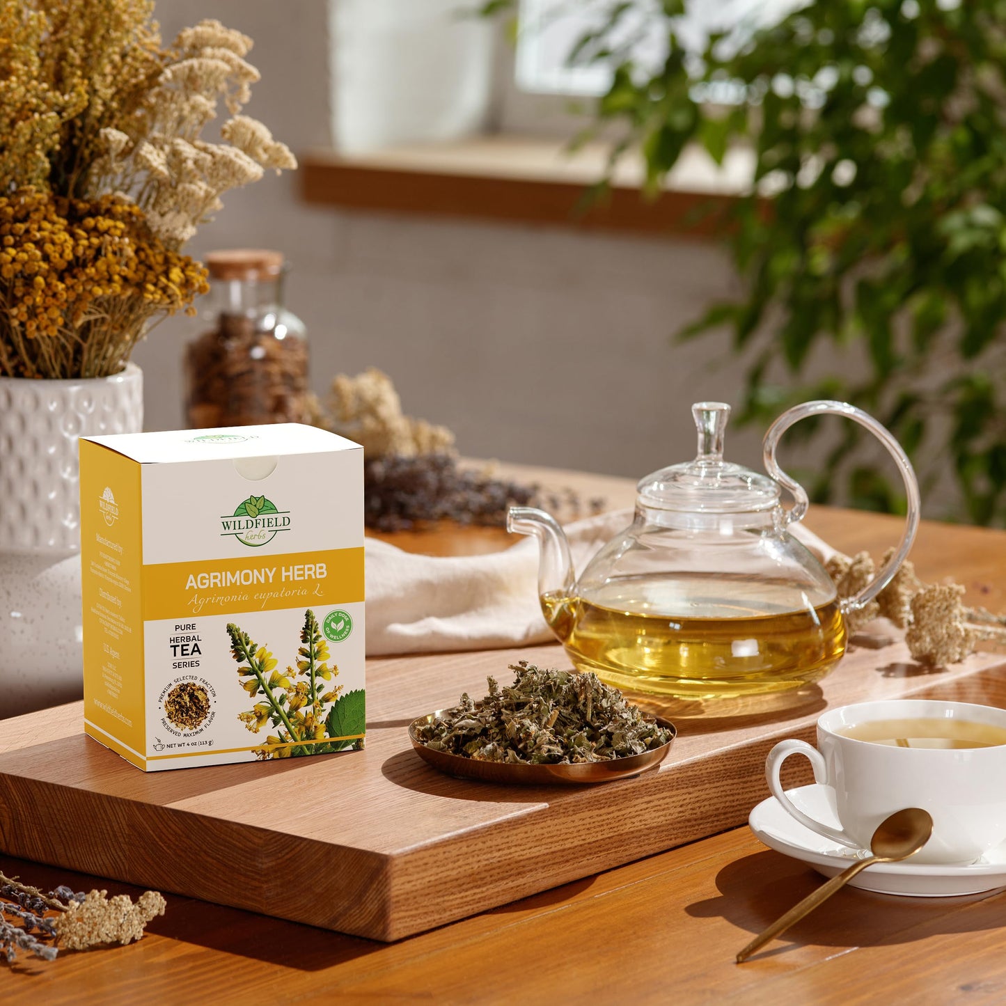 4 Oz. Agrimony Herb Dried Cut Agrimony Flower Tea (Agrimonia Eupatoria L.) - 113G Agrimonia Herbal Tea Flor De Hierba De San Gui
