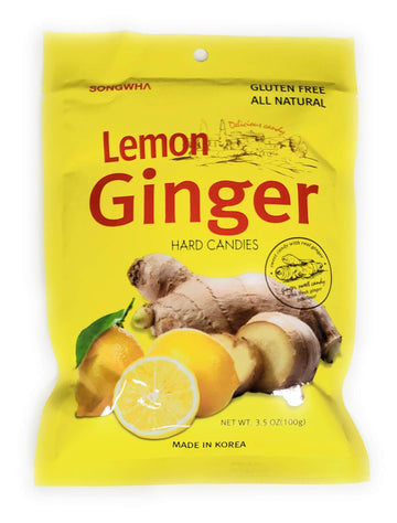 Songwha Lemon Ginger Hard Candies, 3.5 Ounce (Pack Of 3)