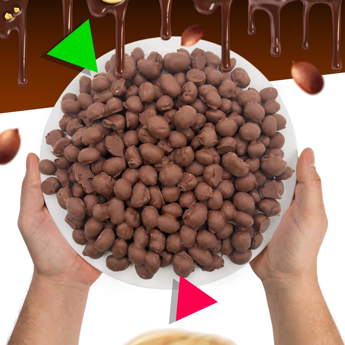 Milk Chocolate Double Dipped Peanuts Candy (2 Pound Bag)
