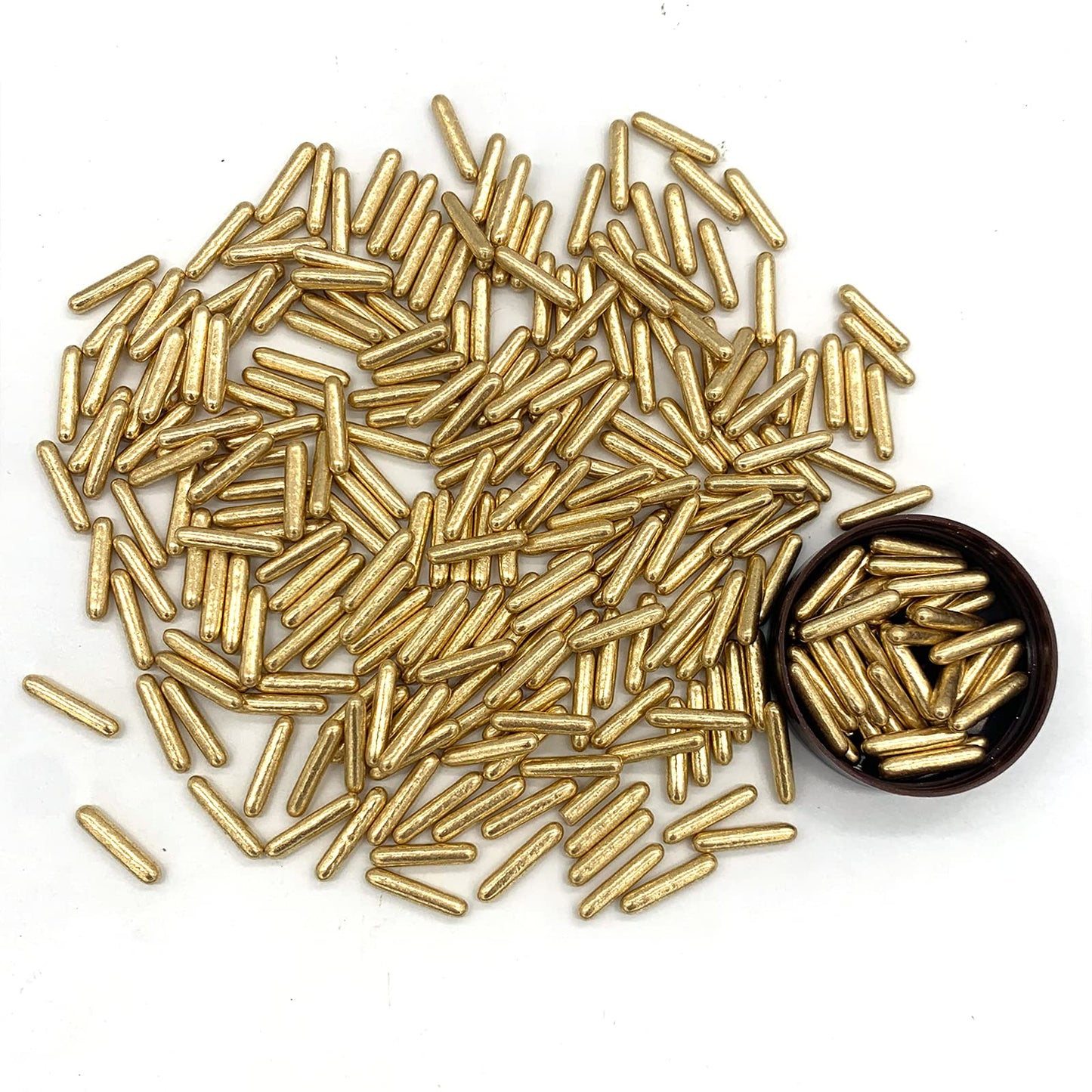 Weraru Gold Pearl Sugar Sprinkles Candy Mixing Size Baking Cake Decorations Cupcake Toppers Cookie Decorating Celebrations Weddi