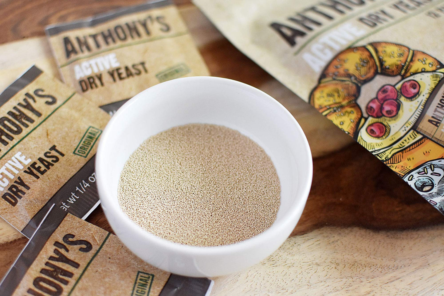 Anthony'S Active Dry Yeast Packets, Contains 42 Individual Packets, Gluten Free