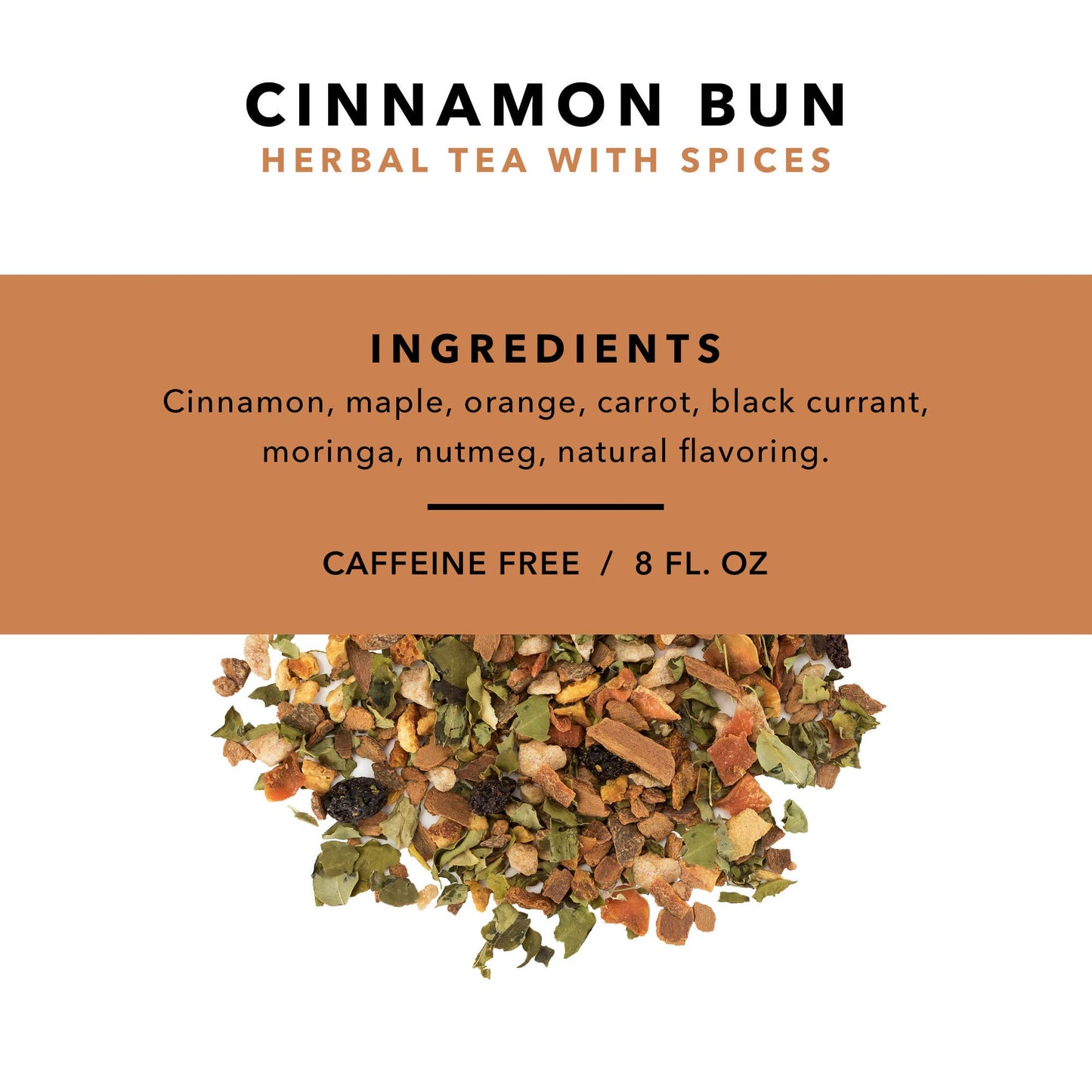 Pinky Up Cinnamon Bun Herbal Tea, Caffeine Free, 3.5 Ounce Tin, White, 25 Servings, Model 5408