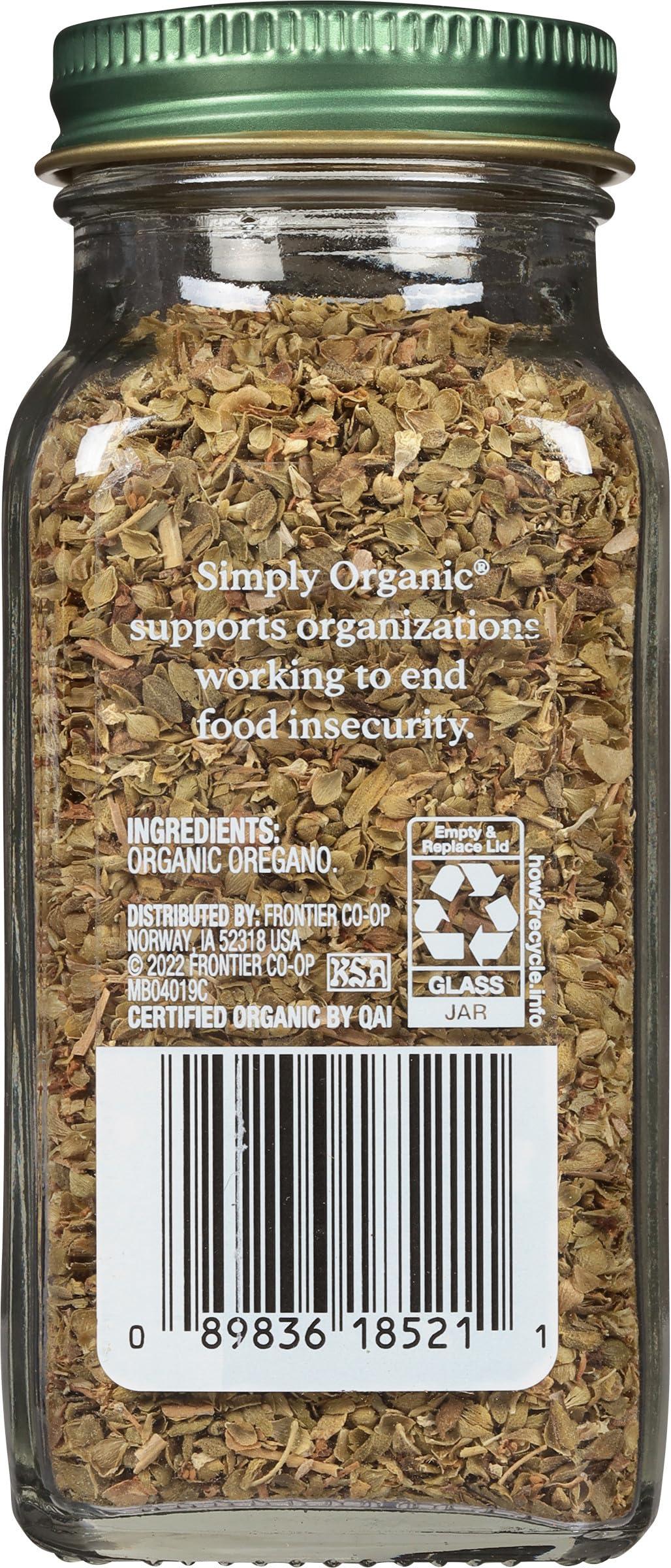 Simply Organic Oregano, .75 oz