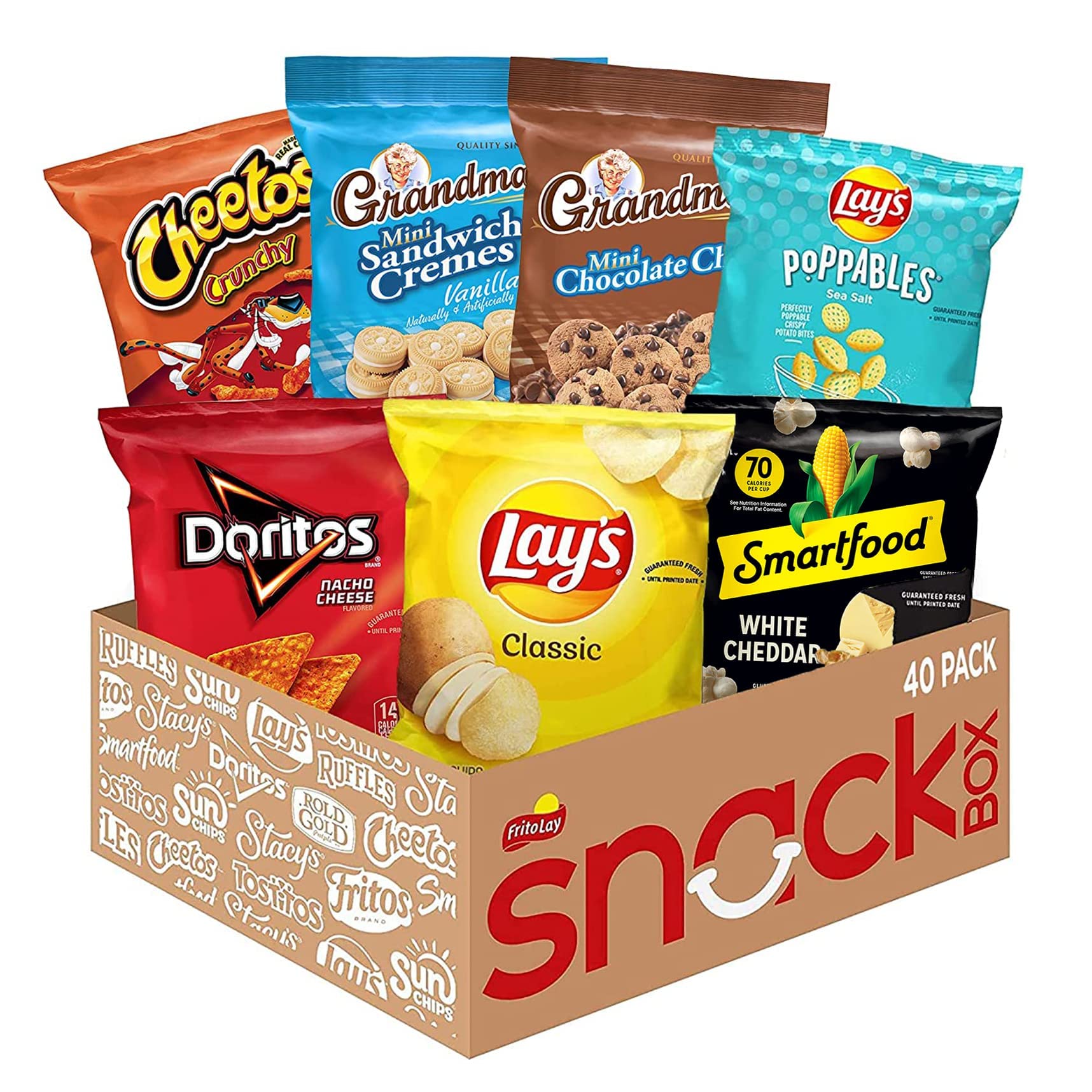Frito Lay Ultimate Snacktime Mix With Grandma'S And Classic Snacks, (Pack Of 40) (Packaging May Vary)