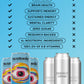 neutonic Nootropic Productivity Energy Drink | Blue Raspberry 12 Cans | 120mg Natural Caffeine  Zero Sugar | Support Memory  Mental Clarity  Cognitive Function | Boost Focus  Energy  Brain Health