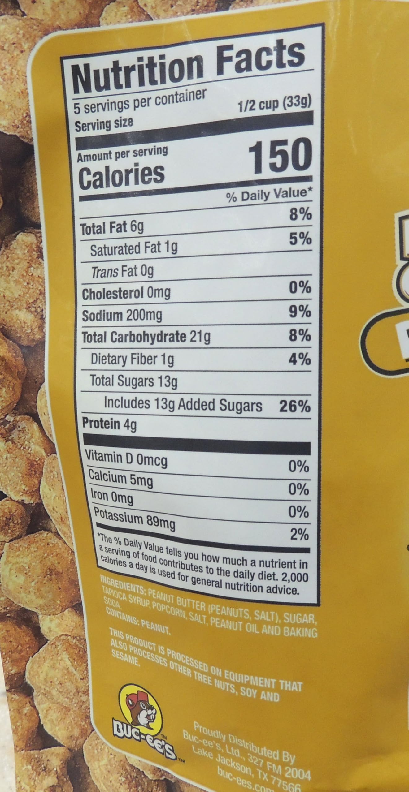 Buc-ees Peanut Butter Caramel Popcorn Bundle - Classic & Spicy - 6 Ounce Snack Mix - Resealable Pack