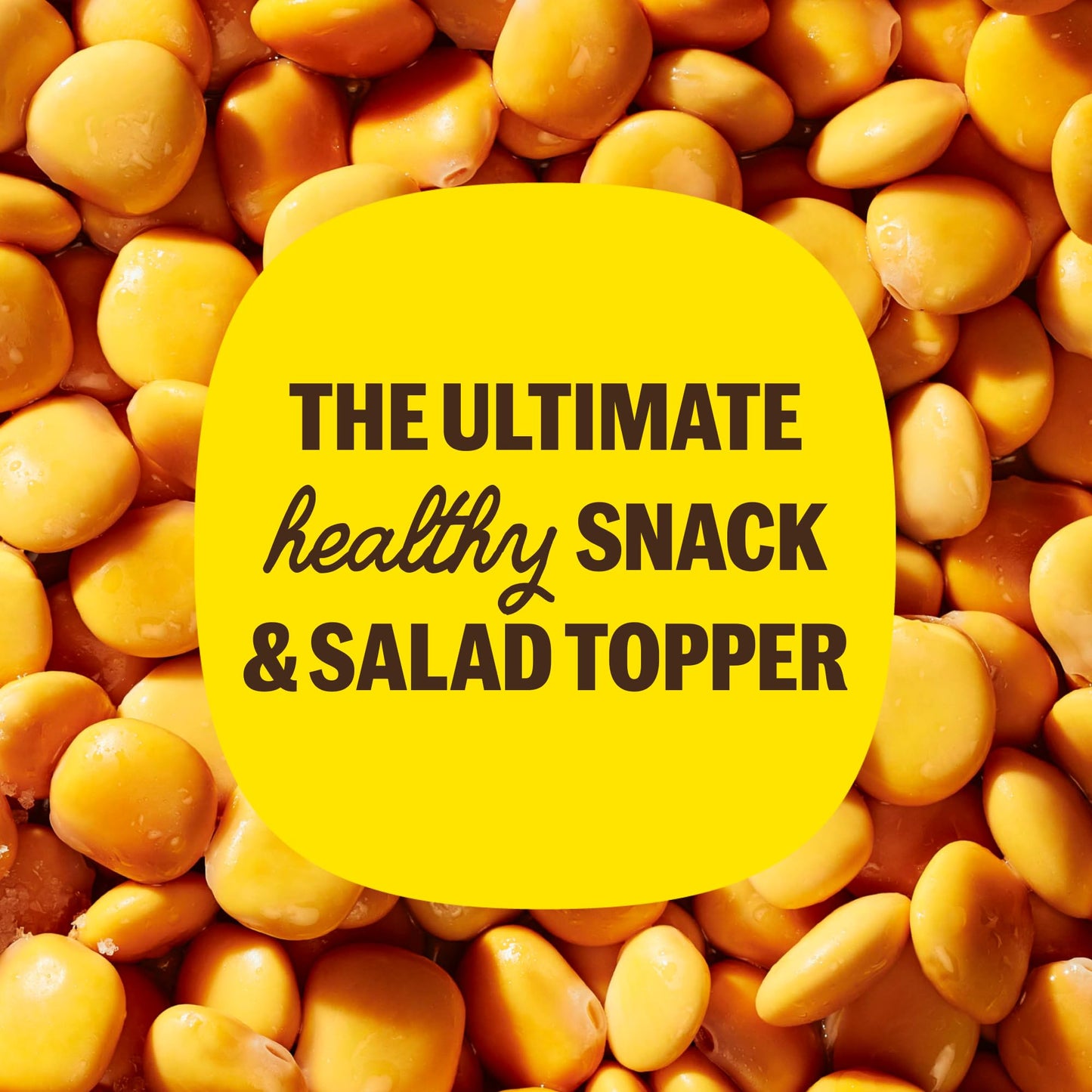Brami Lupini Beans Snack, Garlic & Rosemary | 7G Plant Protein, 0G Net Carbs | Vegan, Vegetarian, Keto, Plant Based, Mediterrane
