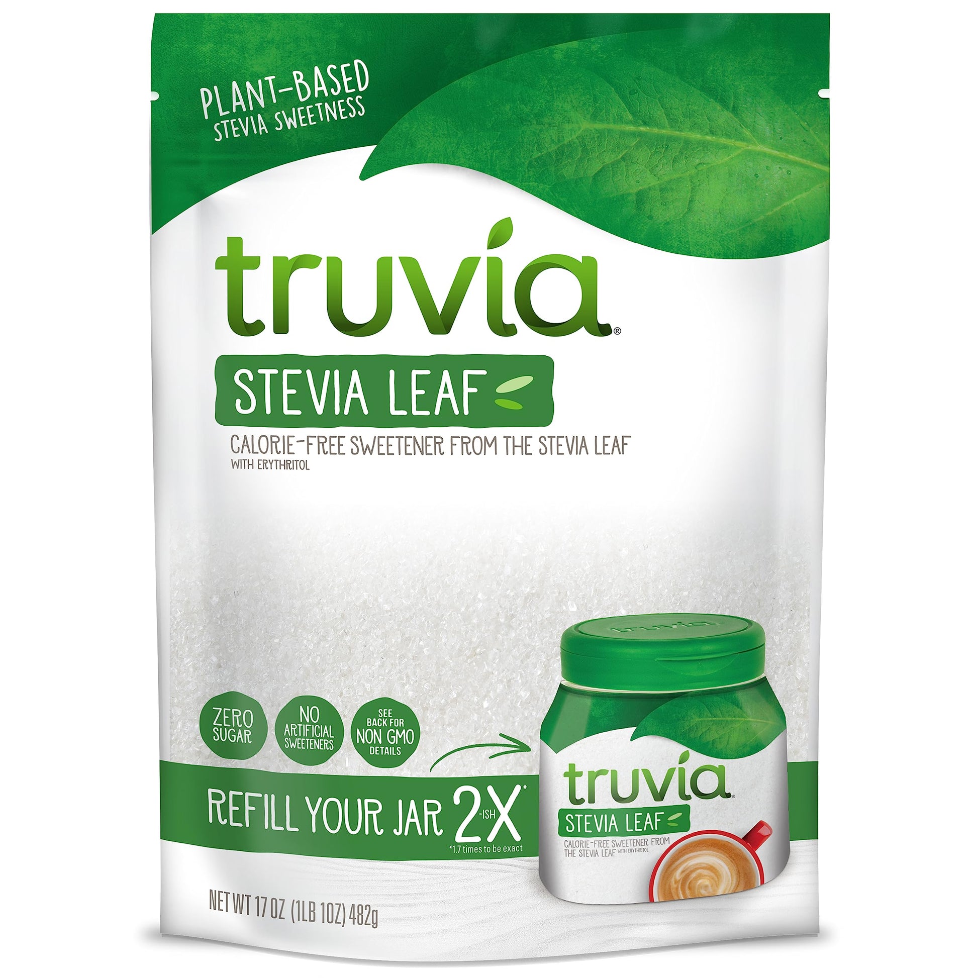 Truvia Original Calorie-Free Sweetener From The Stevia Leaf, 17 Ounce Refill Bag