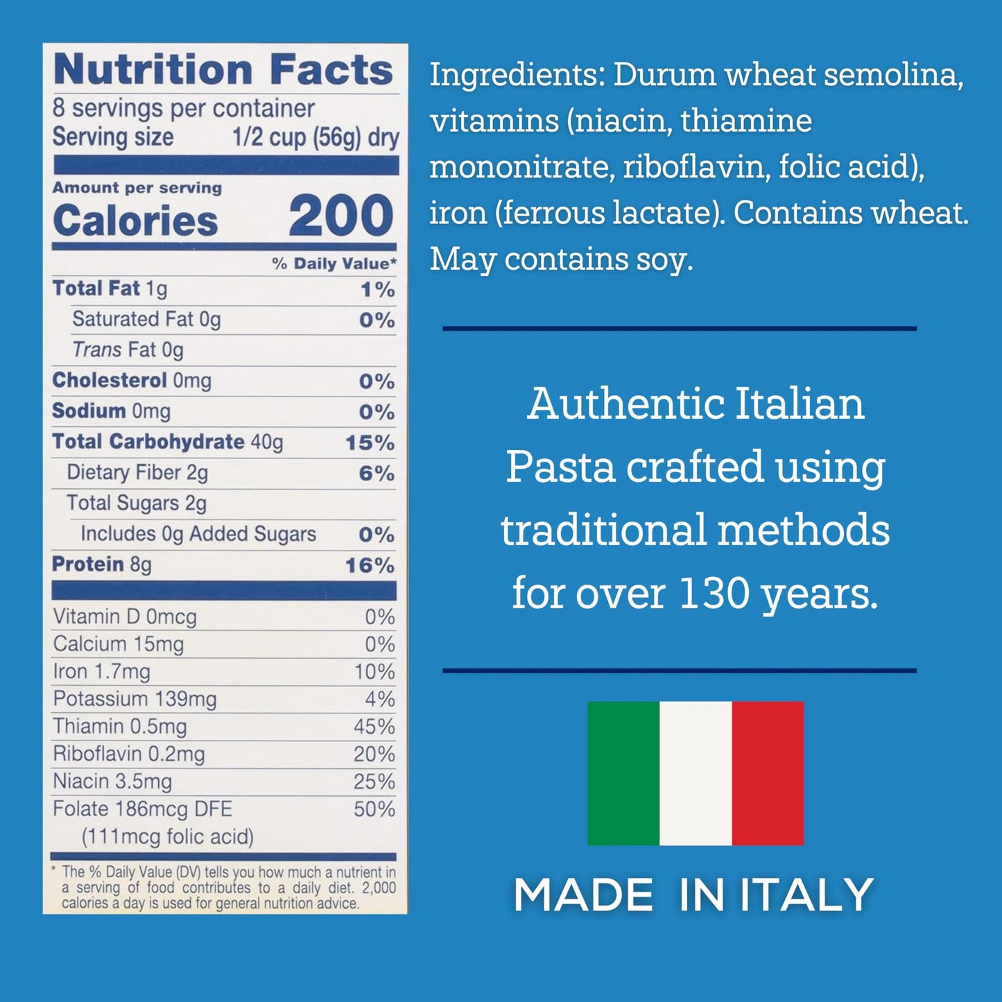De Cecco, Pasta Penne Rigate, 16 Oz, (Pack Of 12)