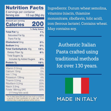 De Cecco, Pasta Penne Rigate, 16 Oz, (Pack Of 12)