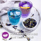 Sou Zen Butterfly Pea Flowers (80 g) Dried Tea Leaves | Natural, Raw Drink Mix w/Antioxidants, Organic Nootropics | Thai Herbal