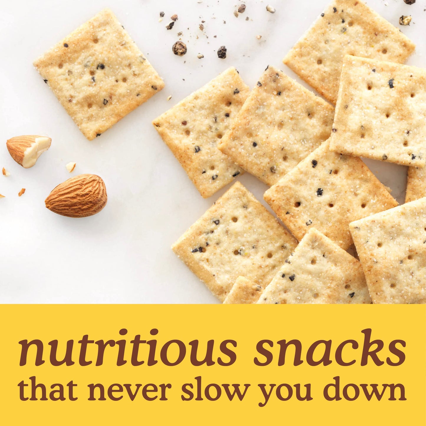 Simple Mills Almond Flour Crackers Black Cracked Pepper Gluten Flax Seed 4.25 Oz Pack Of 6