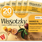 Wissotzky Mango & Passion Fruit Tea (20 Tea Bags) Caffine Free, Made With Premium Fruit & Herbal Tea Leaves