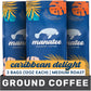 Manatee Gourmet Coffee Ground Medium Roast Caribbean Delight 12 oz Bags Pack of 3