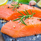 Fresh Atlantic Salmon Fillets, Best Premium Quality in the US, Center Cut, Perfectly Trimmed, 22 x 6 Oz. (8.25 Lb.) - Kosher, Re