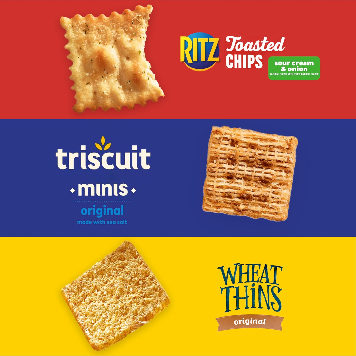 Nabisco  Er Variety Pack, Ritz Toasted Chips, Wheat Thins Snacks Whole Grain Wheat  Ers And Triscuit Minis Whole Grain Wheat Vegan  Ers, 40 Snack Packs