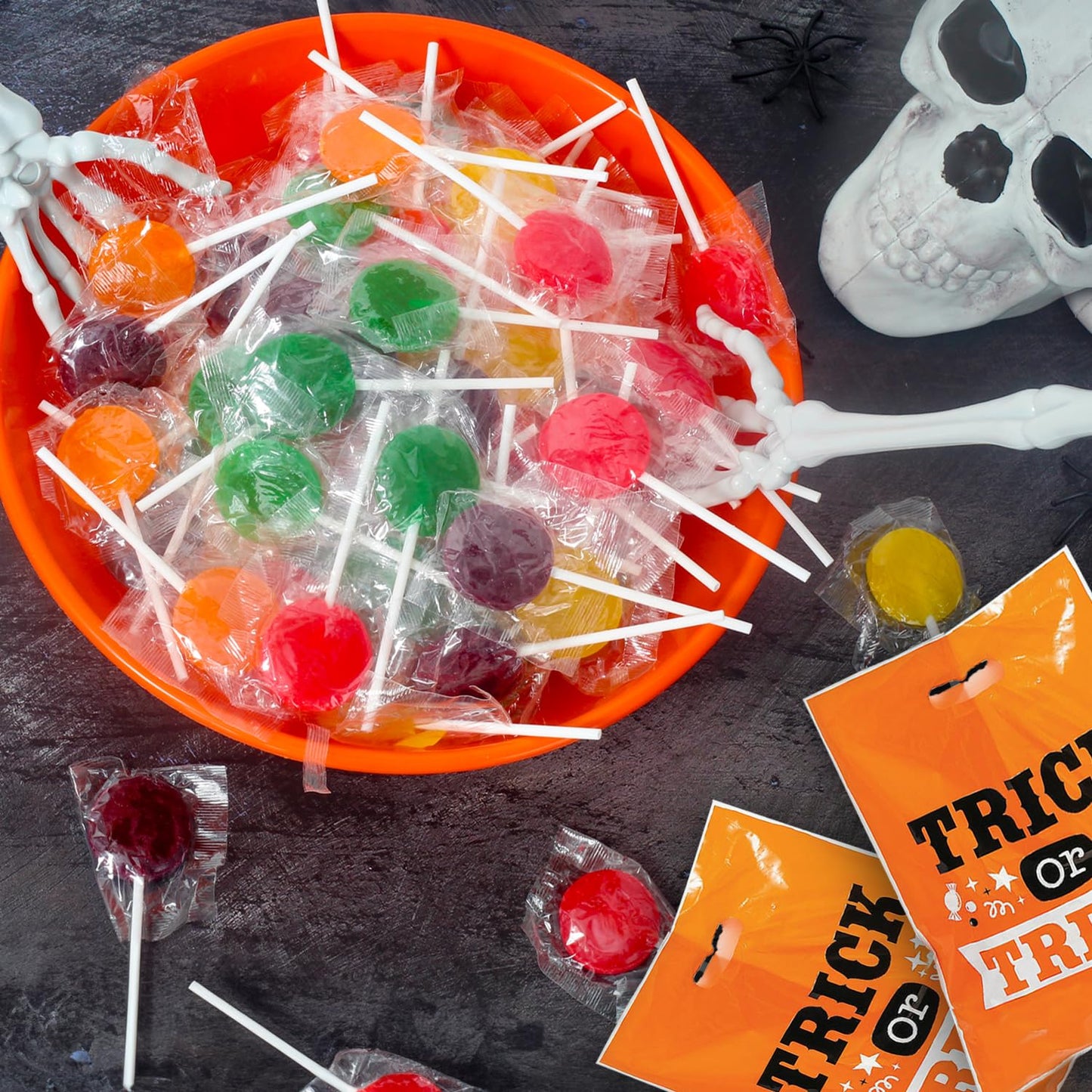 Classic Lollipops - 3 Pounds - Halloween Lollipops - Flat Lollipops Individually Wrapped - Round Bulk Lollipops For Kids, Doctor