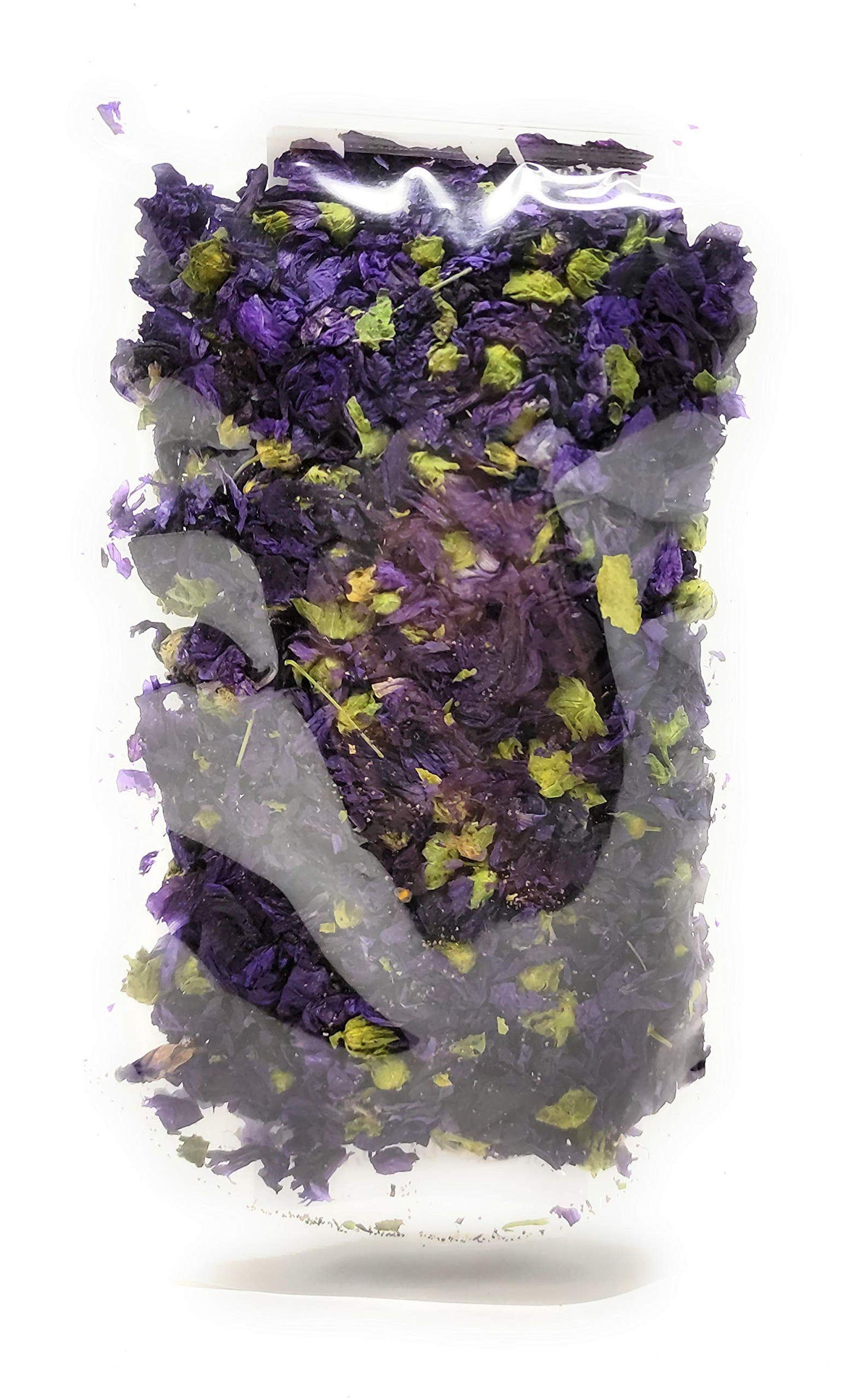 Dried Blue Mallow Flowers - 100% Natual Malva Sylvestris, Net Weight: 0.5Oz / 15G - Color-Changing Blue Herbal Tea