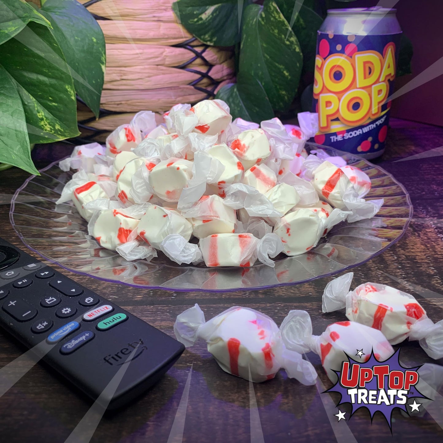 Peppermint Salt Water Taffy - 16Oz | Gourmet Old-Fashioned Candy, Old Fashioned Delicious Chewy Candy, Gluten Free - Made In The