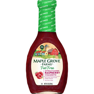 Maple Grove Farms Fat Free Salad Dressing, Raspberry Vinaigrette, 8 Ounce (Pack Of 12)