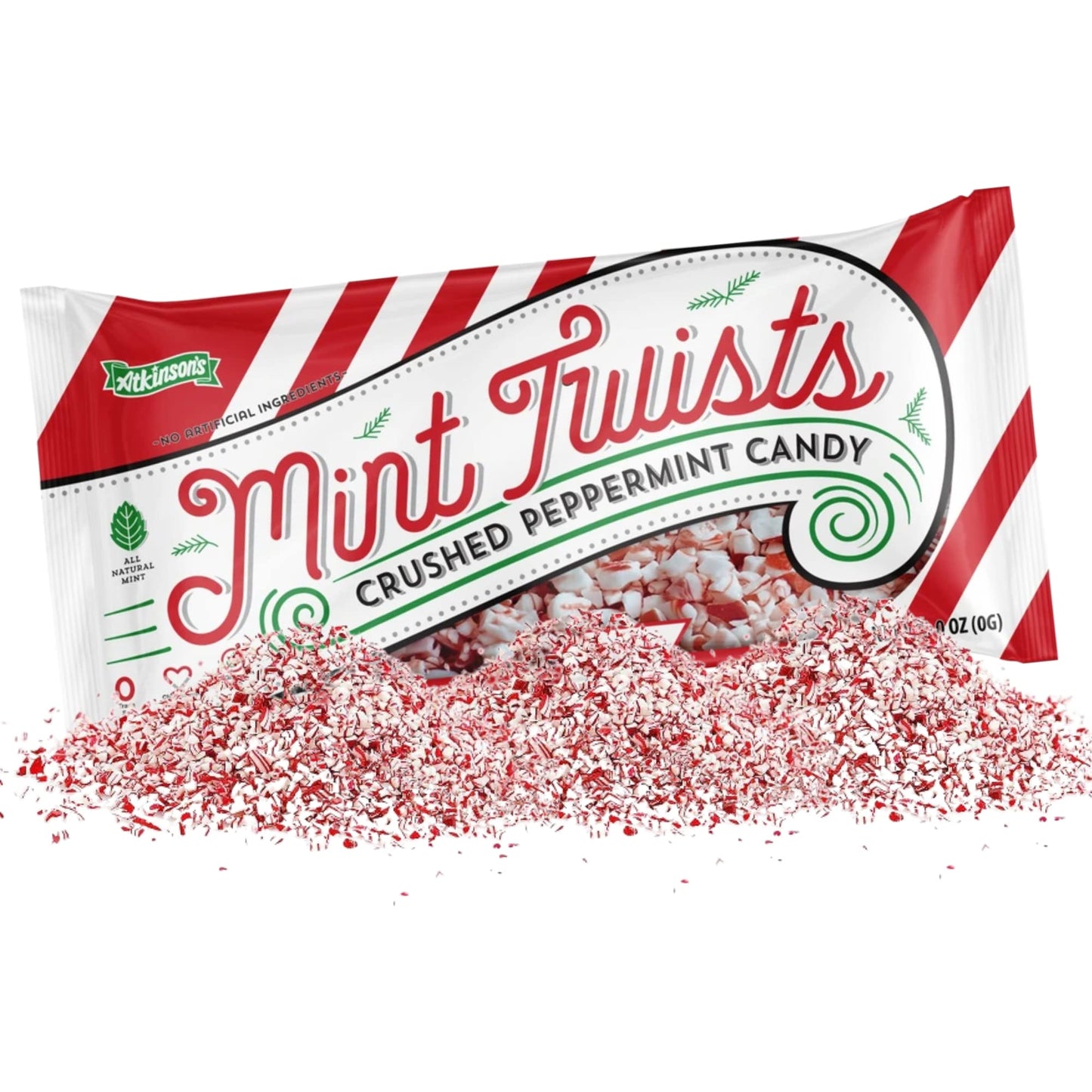 Atkinson'S Mint Twists Crushed Peppermint Candy (1 Bag 8 Oz)