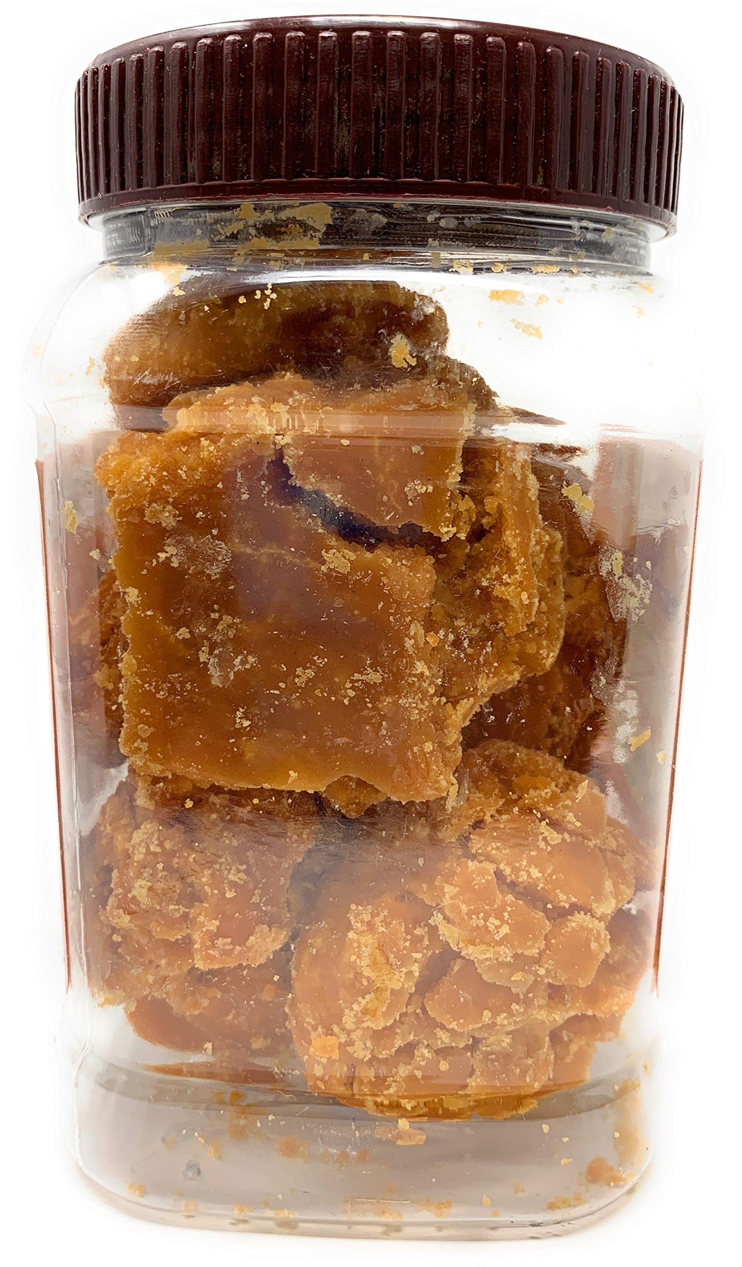 Rani Pesi Gur (Jaggery) Indian Unrefined Raw Cane Sugar 17.5oz (1.1lbs) 500g PET Jar ~ Gluten Friendly | Vegan | NON-GMO | No Sa