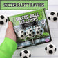 Sweetzo Soccer Ball Lollipops - 2D Individually Wrapped Suckers, 24 Count, Large Size, Perfect for Team Gifts and Party Favors