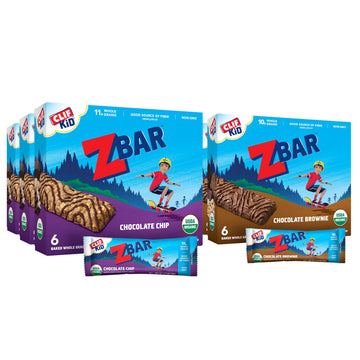 Zbar - Chocolate Chip and Chocolate Brownie - Variety Pack - Soft Baked Whole Grain Snack Bars - USDA Organic - Non-GMO - Plant-