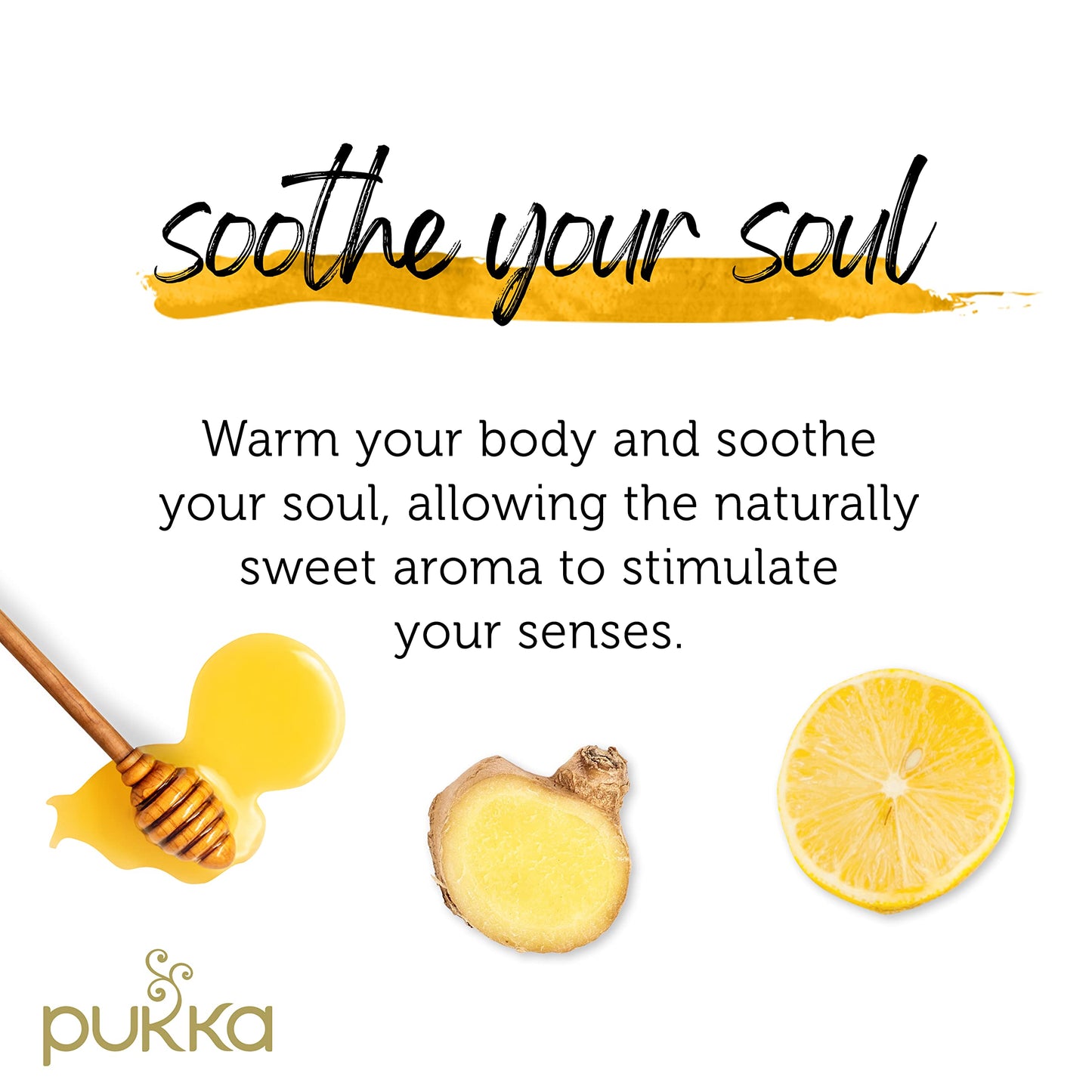 Pukka Organic Herbal Tea Bags, Lemon, Ginger & Manuka Honey, 60 Count (3 Packs)