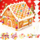 Weysat Large Gingerbread House Kit: 131 Pcs Holiday Cookie Decorating Kit - 8 Inch Easy To Assemble Christmas Gingerbread House Craft Creative Build & Gift For Xmas Diy Fun Party Favor Decor