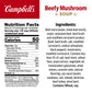 Campbell s Condensed Beefy Mushroom Soup, 10.5 oz Can (12 Pack)