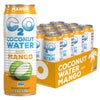 C2O - Coconut Water With Mango (12 Pack) - Made With Fresh Coconut Water - Plant Based - Non Gmo - Canned Water - Natural Hydrat