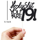 Happy 19Th Birthday Cake Topper Funny 19Th Birthday Decorations For Teens 19 Birthday Cake Toppers-Black Glitter Boys 19Th Birth