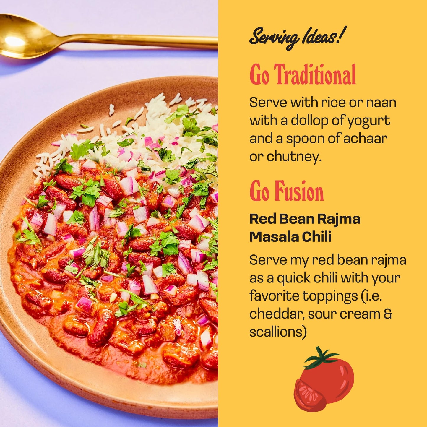 Brooklyn Delhi Red Bean Rajma Masala Pouches - Ready To Eat, Protein-Rich, Microwavable Entree, Ready In 90 Seconds - Vegan, Glu