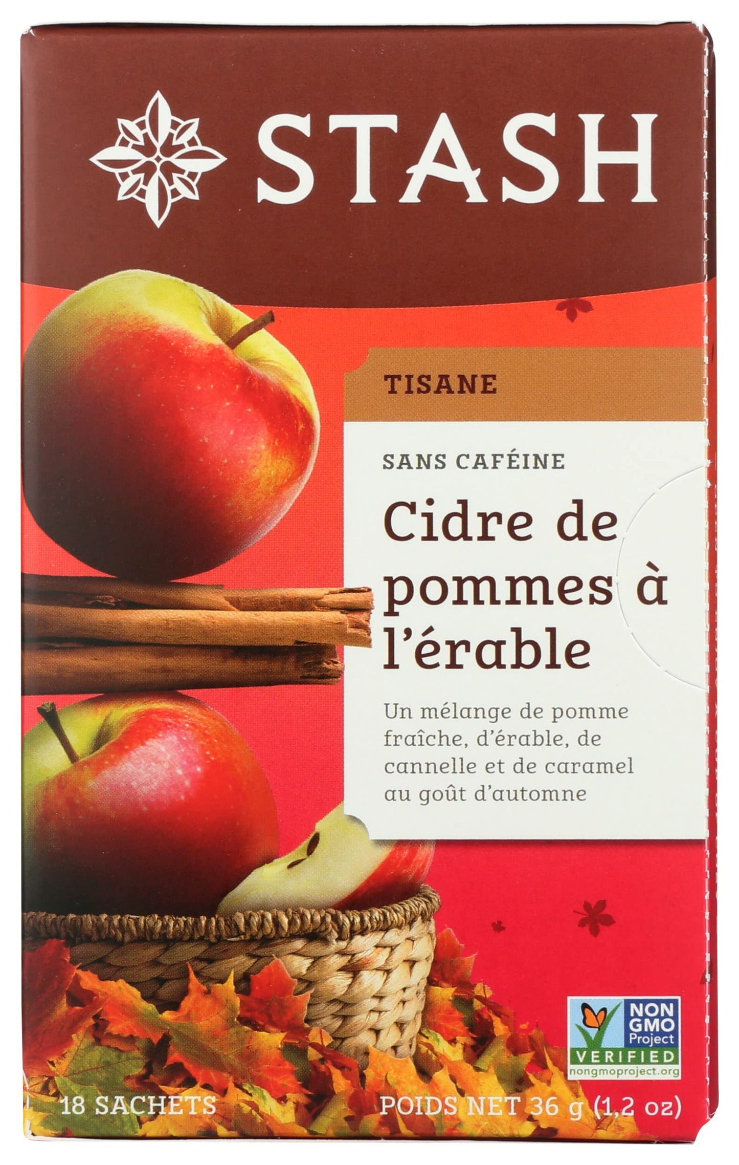 Stash Tea Bag Maple Apple Cider, 18 Count, Pack of 1, Model 0077652084382