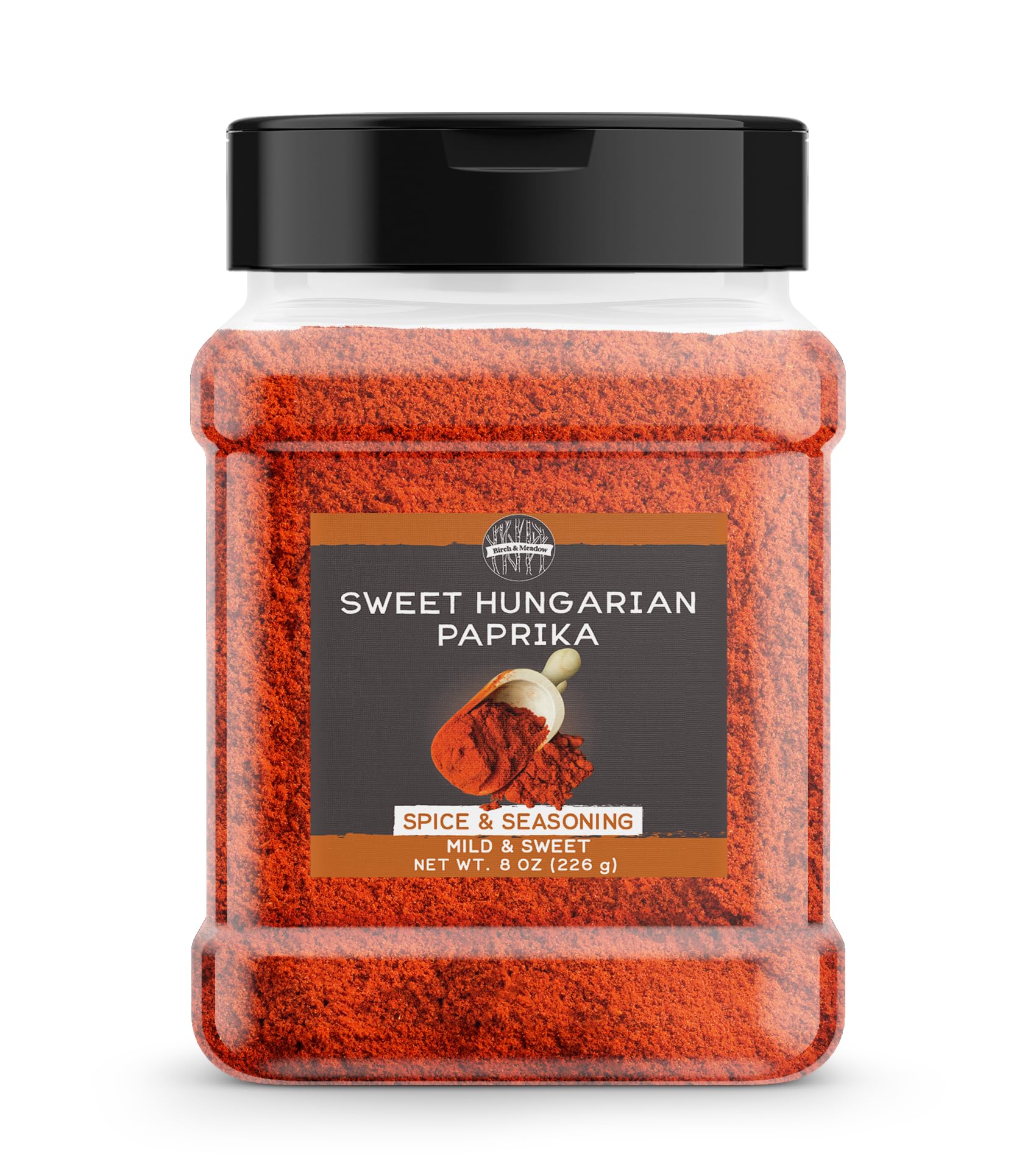 Birch & Meadow Sweet Hungarian Paprika, 8 oz, Fine Ground, Spice & Seasoning, Dry Rubs