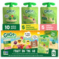 GoGo SqueeZ Applesauce Fruit Puree Variety Pack, 3.2 oz (Pack of 20), Unsweetened, Tropical