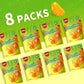 Amos 4D Gummy Peelable Orange Candy, Peelerz Gummy Orange, Fruit Snacks Fat Free, Resealable 2.19Oz Bag (Pack Of 8)