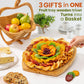 BONNIE AND POP Dried Fruit and Nut Gift Basket - Extra Large Variety Snack Tray - Cream Box