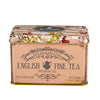 New English Teas Vintage Floral Tea Tin With 40 English Breakfast Teabags