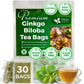 FRESHDRINKUS Ginkgo Biloba Leaf Tea Bags, 100% Natural Herbal Tea, 30 Bags