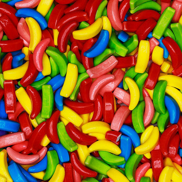 Bananas Runts Candy - 1200 Psc 1.7 Lb Hard Candy Bulk Gumball Machine Refills - Banana Candy For Cake Decorations Goody Bags Party Favors - Crazy Bananas Assorted Easter Basket Stuffers Pinata Candy