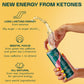 KEY Ketone Energy Drink - Sugar Free, 80mg Low Caffeine, 11.5g Ketones, G fruit Peach Flavor, 12 Pack
