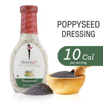 Skinnygirl Fat-Free Salad Dressing, Sugar-Free Poppyseed, 8 Ounce (Pack Of 12)