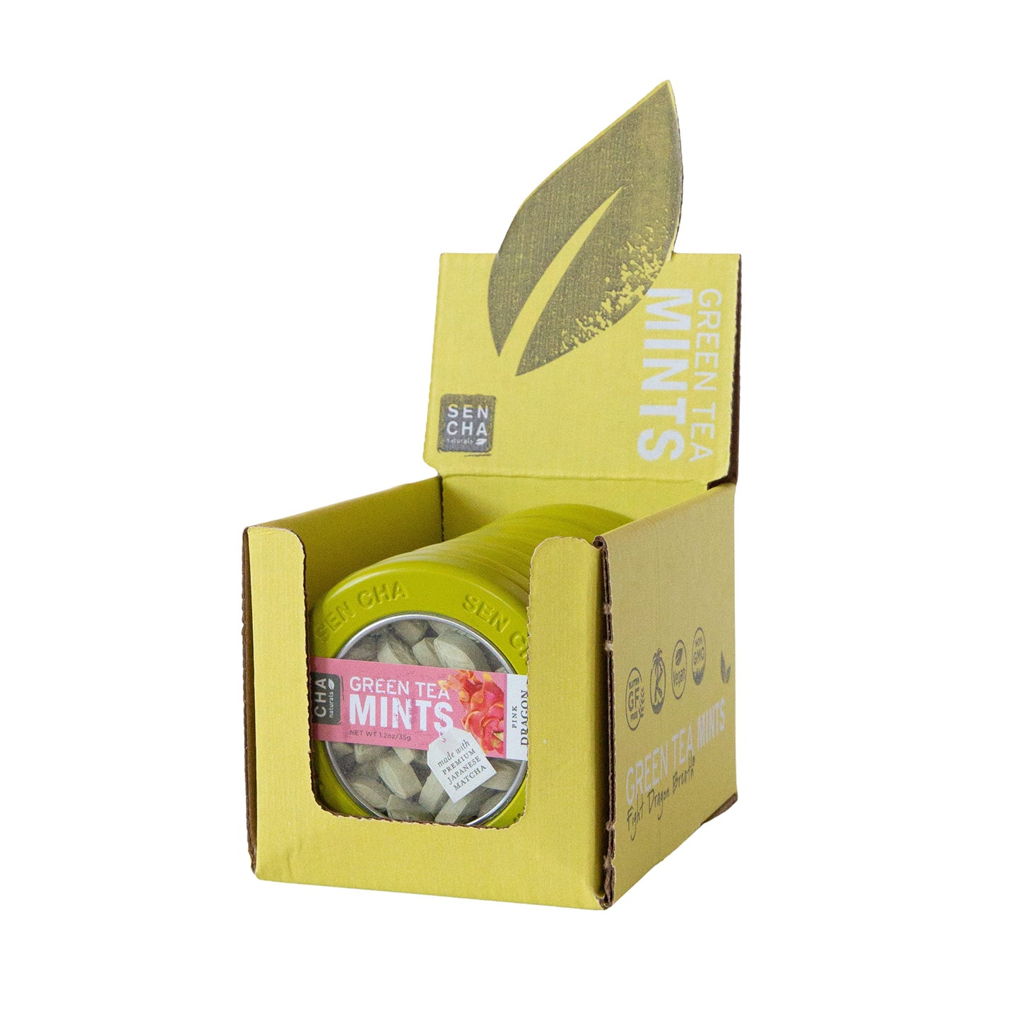 Sen Cha Naturals Green Tea Mints (Pink Dragonfruit, 1.2Oz (Pack Of 6))